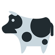 🐄 Emoji Vaca en Twitter Twemoji 11.1.