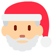 🎅🏼 Emoji Papá Noel: Tono De Piel Claro Medio en Twitter Twemoji 11.1.