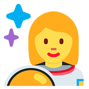 👩‍🚀 Emoji Astronauta Mujer en Twitter Twemoji 11.1.