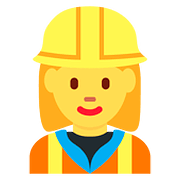 Emoji 👷‍♀️ Operaia Edile su Twitter Twemoji 11.1.