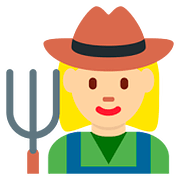 👩🏼‍🌾 Emoji Agricultora: Tono De Piel Claro Medio en Twitter Twemoji 11.1.