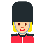 💂🏼‍♀️ Emoji Guardia Mujer: Tono De Piel Claro Medio en Twitter Twemoji 11.1.