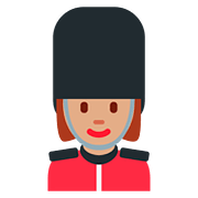 💂🏽‍♀️ Emoji Guarda Mulher: Pele Morena na Twitter Twemoji 11.1.