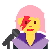 Emoji 👩‍🎤 Cantante Donna su Twitter Twemoji 11.1.