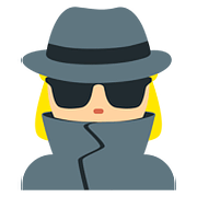 🕵🏼‍♀️ Emoji Detective Mujer: Tono De Piel Claro Medio en Twitter Twemoji 11.1.