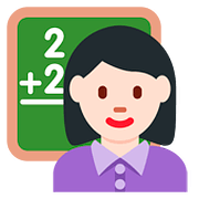 Emoji 👩🏻‍🏫 Professoressa: Carnagione Chiara su Twitter Twemoji 11.1.