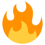 🔥 Emoji Fuego en Twitter Twemoji 11.1.