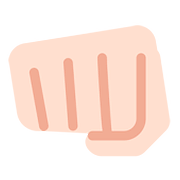Emoji 👊🏻 Pugno Chiuso: Carnagione Chiara su Twitter Twemoji 11.1.