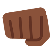 Emoji 👊🏿 Pugno Chiuso: Carnagione Scura su Twitter Twemoji 11.1.