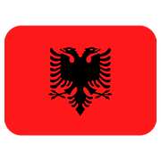 🇦🇱 Emoji Flagge: Albanien Twitter Twemoji 11.1.