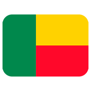 🇧🇯 Emoji Bandera: Benín en Twitter Twemoji 11.1.