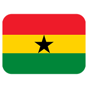 🇬🇭 Emoji Bandera: Ghana en Twitter Twemoji 11.1.