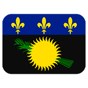 🇬🇵 Emoji Flagge: Guadeloupe Twitter Twemoji 11.1.