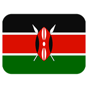 🇰🇪 Emoji Bandera: Kenia en Twitter Twemoji 11.1.