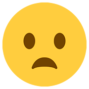 Emoji 😦 Faccina Imbronciata Con Bocca Aperta su Twitter Twemoji 11.1.