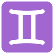 Emoji ♊ Segno Zodiacale Dei Gemelli su Twitter Twemoji 11.1.