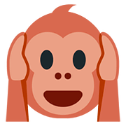 🙉 Emoji Mono Con Los Oídos Tapados en Twitter Twemoji 11.1.
