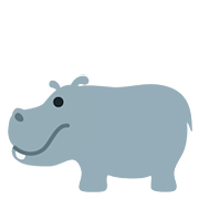 🦛 Emoji Hipopótamo na Twitter Twemoji 11.1.