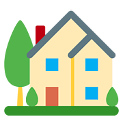 🏡 Emoji Haus mit Garten Twitter Twemoji 11.1.