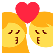 Emoji 👩‍❤️‍💋‍👨 Bacio Tra Coppia: Donna E Uomo su Twitter Twemoji 11.1.