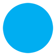 🔵 Emoji Círculo Azul Grande en Twitter Twemoji 11.1.
