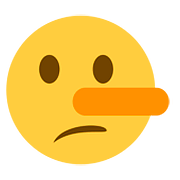 🤥 Emoji Cara De Mentiroso en Twitter Twemoji 11.1.