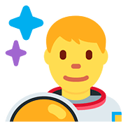 Émoji 👨‍🚀 Astronaute Homme sur Twitter Twemoji 11.1.