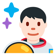 👨🏻‍🚀 Emoji Astronauta Hombre: Tono De Piel Claro en Twitter Twemoji 11.1.