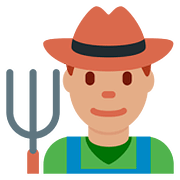 👨🏽‍🌾 Emoji Agricultor: Tono De Piel Medio en Twitter Twemoji 11.1.