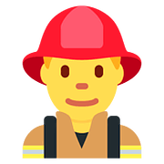 Émoji 👨‍🚒 Pompier Homme sur Twitter Twemoji 11.1.