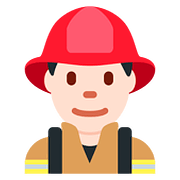 Émoji 👨🏻‍🚒 Pompier Homme : Peau Claire sur Twitter Twemoji 11.1.