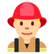 Emoji 👨🏼‍🚒 Pompiere Uomo: Carnagione Abbastanza Chiara su Twitter Twemoji 11.1.