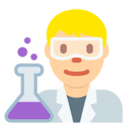 👨🏼‍🔬 Emoji Wissenschaftler: mittelhelle Hautfarbe Twitter Twemoji 11.1.