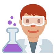 👨🏽‍🔬 Emoji Científico: Tono De Piel Medio en Twitter Twemoji 11.1.