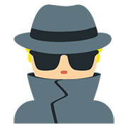 🕵🏼‍♂️ Emoji Detective Hombre: Tono De Piel Claro Medio en Twitter Twemoji 11.1.