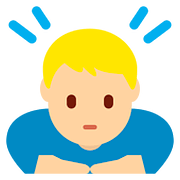 🙇🏼‍♂️ Emoji sich verbeugender Mann: mittelhelle Hautfarbe Twitter Twemoji 11.1.