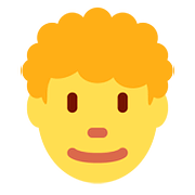 👨‍🦱 Emoji Hombre: Pelo Rizado en Twitter Twemoji 11.1.