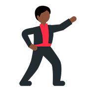 🕺🏿 Emoji Homem Dançando: Pele Escura na Twitter Twemoji 11.1.