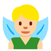 🧚🏼‍♂️ Emoji männliche Fee: mittelhelle Hautfarbe Twitter Twemoji 11.1.