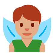 🧚🏽‍♂️ Emoji Homem Fada: Pele Morena na Twitter Twemoji 11.1.