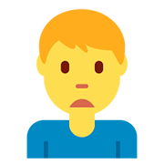 Emoji 🙍‍♂️ Uomo Corrucciato su Twitter Twemoji 11.1.