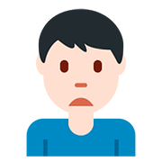 Emoji 🙍🏻‍♂️ Uomo Corrucciato: Carnagione Chiara su Twitter Twemoji 11.1.