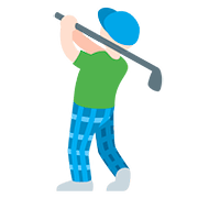 🏌🏻‍♂️ Emoji Hombre Jugando Al Golf: Tono De Piel Claro en Twitter Twemoji 11.1.