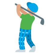 🏌🏽‍♂️ Emoji Hombre Jugando Al Golf: Tono De Piel Medio en Twitter Twemoji 11.1.