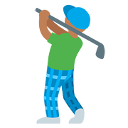 🏌🏾‍♂️ Emoji Hombre Jugando Al Golf: Tono De Piel Oscuro Medio en Twitter Twemoji 11.1.