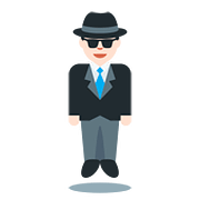🕴🏻 Emoji schwebender Mann im Anzug: helle Hautfarbe Twitter Twemoji 11.1.