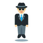🕴🏼 Emoji schwebender Mann im Anzug: mittelhelle Hautfarbe Twitter Twemoji 11.1.