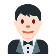 Emoji 🤵🏻 Persona In Smoking: Carnagione Chiara su Twitter Twemoji 11.1.