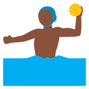 🤽🏿‍♂️ Emoji Homem Jogando Polo Aquático: Pele Escura na Twitter Twemoji 11.1.
