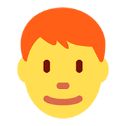 👨‍🦰 Emoji Homem: Cabelo Vermelho na Twitter Twemoji 11.1.